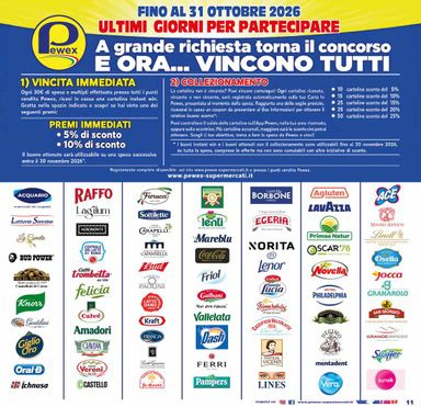 Volantino Pewex - Pewex Supermercati - Via Rubicone, Roma valido dal 23/10 al 03/11 - pagina 11