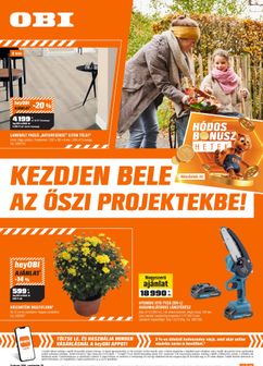 OBI akciós újság, érvényes keddtől 09.29.