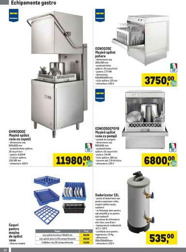 Catalogul Metro - Metro - Soluții Nealimentare pentru HoReCa de la 01.10. până la 04.01. - pagina 12