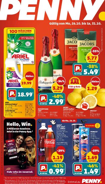 Prospekt PENNY - PENNY gültig ab 26.10. bis 31.10. - seite 1