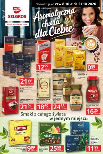 Gazetka Selgros - Selgros cash&carry - Katalog Kawa i herbata od 08.10. do 21.10. - strona 1