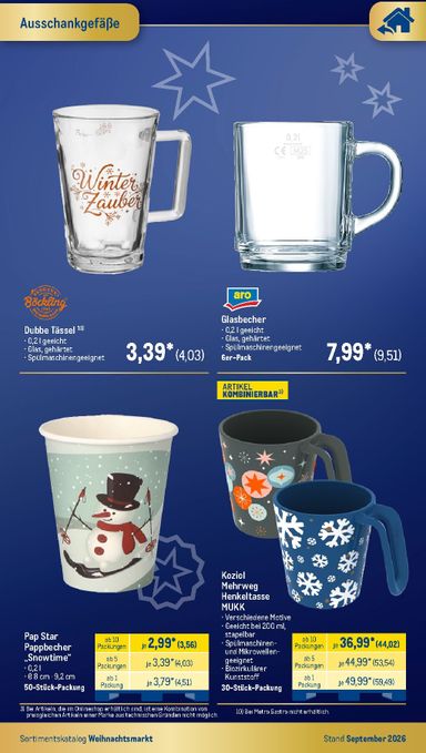 Prospekt METRO - Metro - Weihnachtsmarkt gültig ab 01.09. bis 31.12. - seite 4