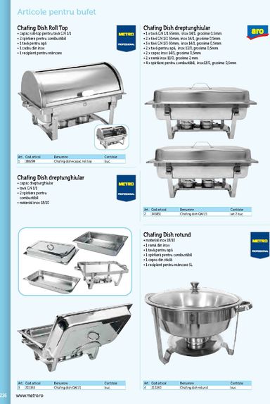 Catalogul Metro - Metro - Echipamente Profesionale pentru HoReCa de la 01.01. până la 31.12. - pagina 236