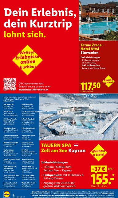 Lidl-Flugblatt - Lidl - Reise-Highlights gültig ab 14.10. bis 15.11. - seite 2