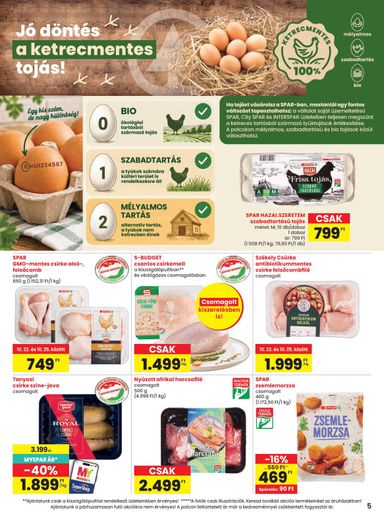 Akciós újság Spar - SPAR érvényes 10.22.-tól 10.28.-ig - 5 oldal