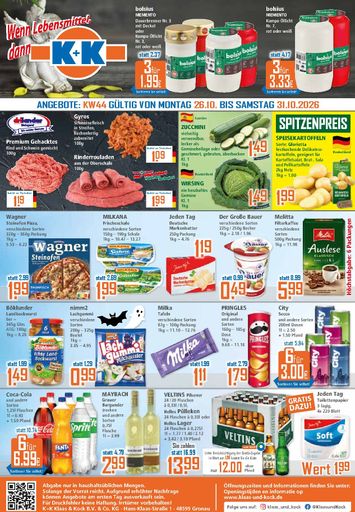 Prospekt K+K - K+K gültig ab 26.10. bis 31.10. - seite 1