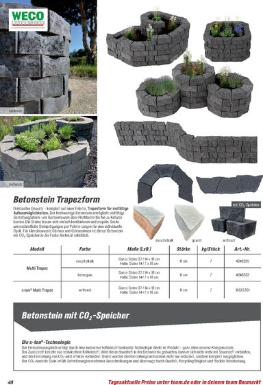 Prospekt toom - Toom - Gartenbaustoffe gültig ab 01.03. bis 31.12. - seite 48