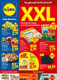 Volantini Lidl da giovedì 15/10