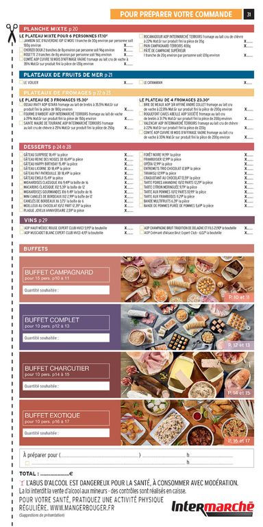 Catalogue Intermarché - Intermarché - Les Menus Traiteur valable dès le 06/10 au 28/03 - page 31