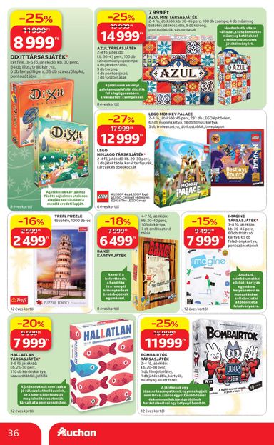 Akciós újság Auchan - Auchan Hipermarket érvényes 10.22.-tól 11.25.-ig - 36 oldal