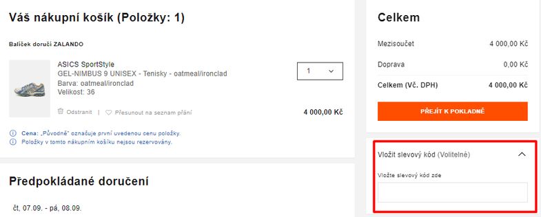 Zalando slevový kód