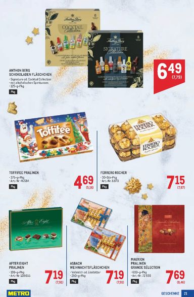 METRO-Flugblatt - Metro - Weihnachtsdeko gültig ab 15.10. bis 24.12. - seite 21