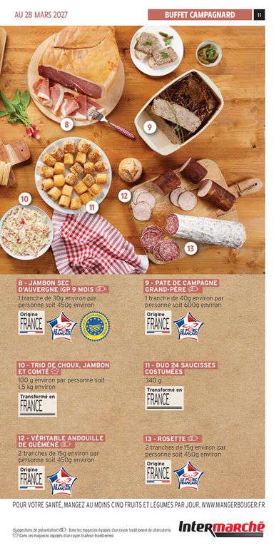 Catalogue Intermarché - Intermarché - Les Menus Traiteur valable dès le 06/10 au 28/03 - page 11