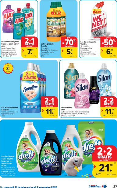 Folder Carrefour - Carrefour Hypermarchés van 21/10 tot 02/11 - side 27