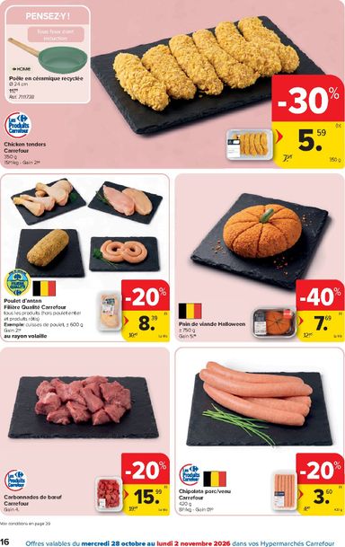 Folder Carrefour - Carrefour Hypermarchés van 28/10 tot 09/11 - side 16