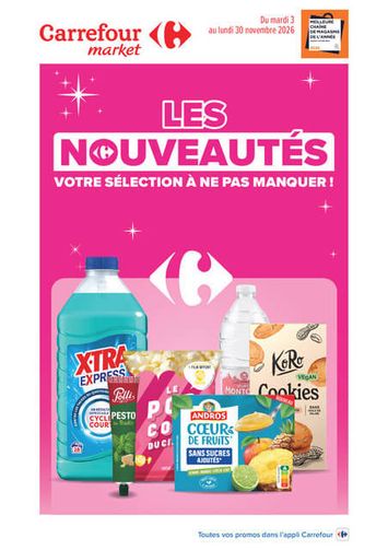 Catalogue Carrefour Market - Carrefour Market - Les nouveautés valable dès le 03/11 au 30/11 - page 1