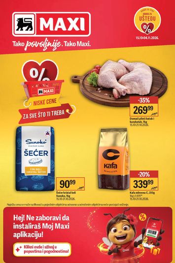Katalog Maxi - Maxi - Cene miljenice od 15.10 do 04.11 - strana 1