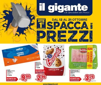 Volantino Il Gigante - Il Gigante valido dal 12/10 al 21/10 - pagina 1
