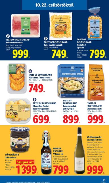 Akciós újság Lidl - Lidl érvényes 10.22.-tól 10.28.-ig - 31 oldal