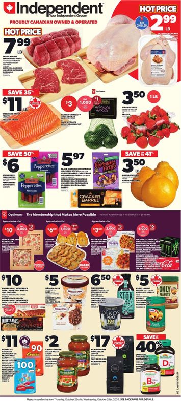 Flyer Independent Grocer - Independent Grocer valid since 10-22 until 10-28 - page 1