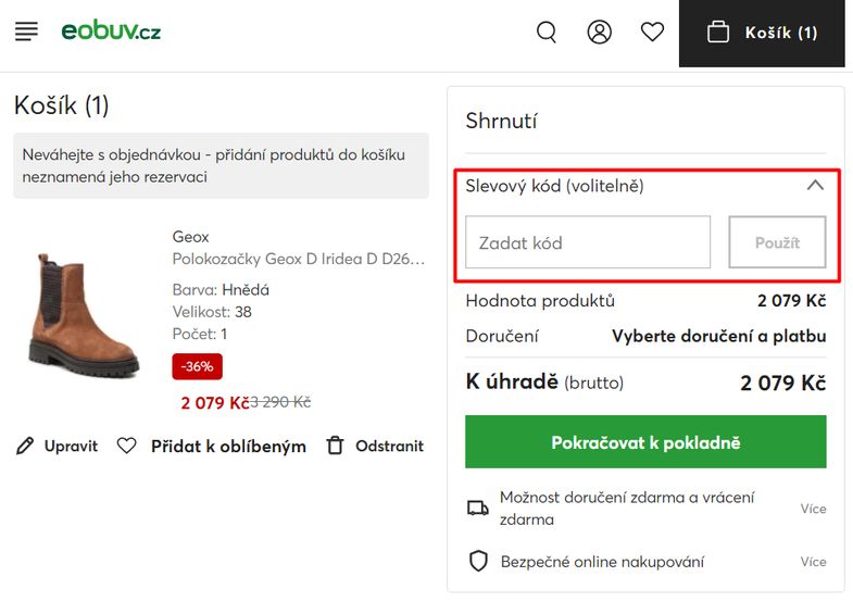 eobuv slevový kód