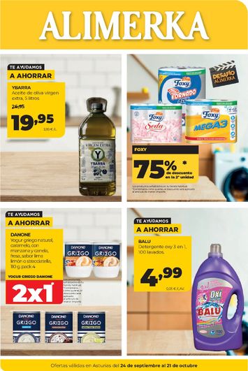 Folleto Alimerka - Alimerka del 24/09 al 21/10 - página 1