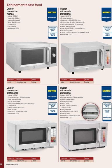 Catalogul Metro - Metro - Echipamente Profesionale pentru HoReCa de la 01.01. până la 31.12. - pagina 68