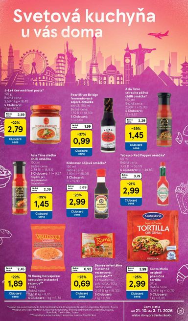 Leták Tesco - Tesco supermarket od 28.10. do 03.11. - strana 21