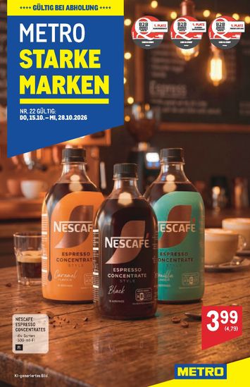 METRO-Flugblatt - Metro - Starke Marken gültig ab 15.10. bis 28.10. - seite 1