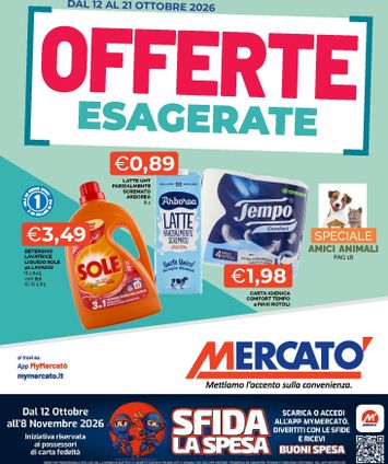 Volantino Mercatò - Mercatò valido dal 12/10 al 21/10 - pagina 1