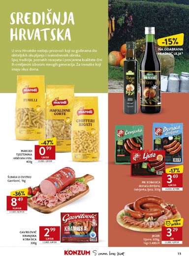 Katalog Konzum - Konzum - Katalog Najbolje iz Hrvatske vrijedi od 26.10. do 22.11. - stranica 13