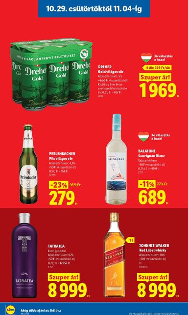 Akciós újság Lidl - Lidl érvényes 10.29.-tól 11.04.-ig - 18 oldal