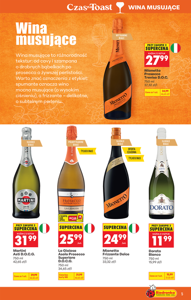 Leták Biedronka Poľsko - Biedronka Poľsko - Alkohol od 19.10. do 31.10. - strana 5