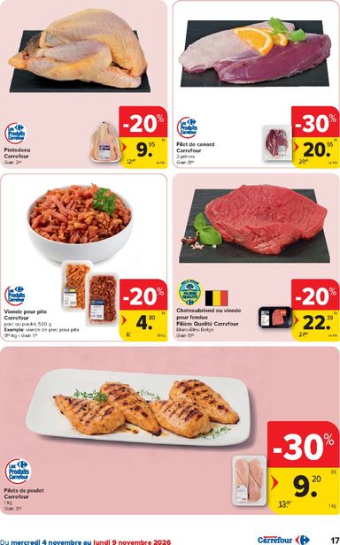 Folder Carrefour - Carrefour Hypermarchés van 04/11 tot 16/11 - side 17