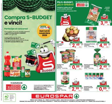 Volantino Eurospar - Eurospar valido dal 29/10 al 11/11 - pagina 24