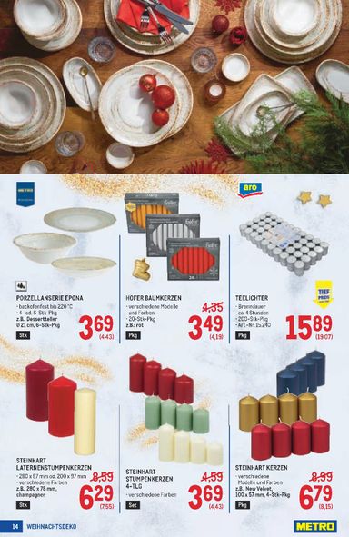 METRO-Flugblatt - Metro - Weihnachtsdeko gültig ab 15.10. bis 24.12. - seite 14
