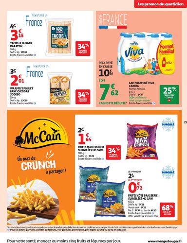 Folder Auchan - Auchan - Le Goût du Réconfort van 06/10 tot 18/10 - side 25