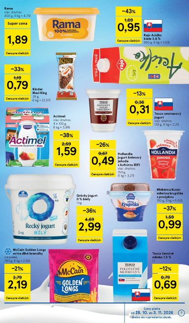 Leták Tesco - Tesco supermarket od 28.10. do 03.11. - strana 7