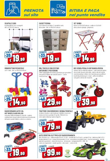 Volantino Famila - Famila - Prenota & Risparmia Solo Online valido dal 01/10 al 28/10 - pagina 19