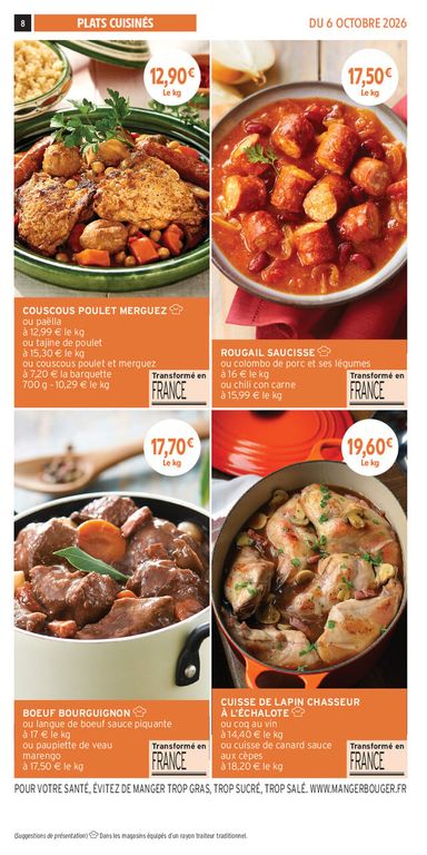 Catalogue Intermarché - Intermarché - Les Menus Traiteur valable dès le 06/10 au 28/03 - page 8