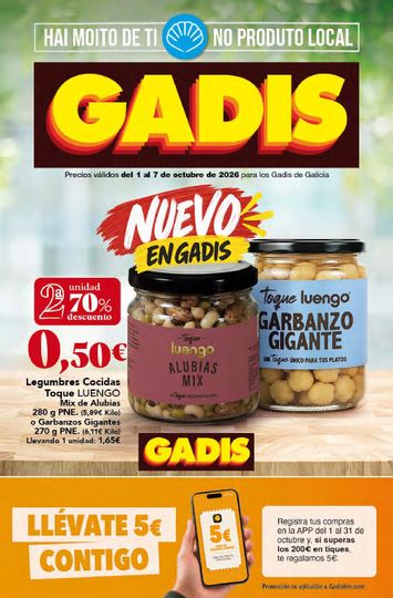 Folleto Gadis - Gadis del 01/10 al 07/10 - página 1