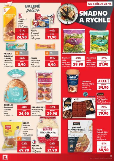 Leták Kaufland - Kaufland - Brno od 21.10. do 27.10. - strana 13