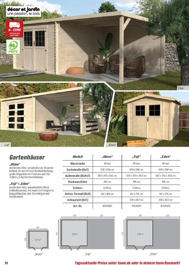 Prospekt toom - Toom - Gartenhäuser & Carports gültig ab 01.03. bis 31.12. - seite 10