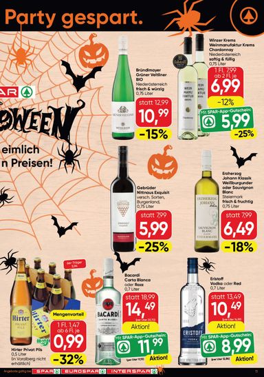 SPAR-Flugblatt - SPAR gültig ab 22.10. bis 04.11. - seite 11