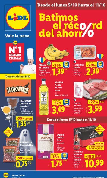 Folleto Lidl - Lidl - Islas Canarias del 05/10 al 11/10 - página 1