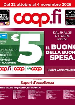 Volantini Coop Firenze da giovedì 22/10