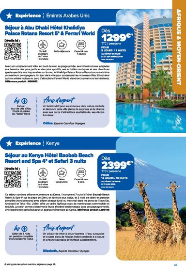 Catalogue Carrefour Market - Carrefour Market - Voyages valable dès le 22/01 au 31/12 - page 31