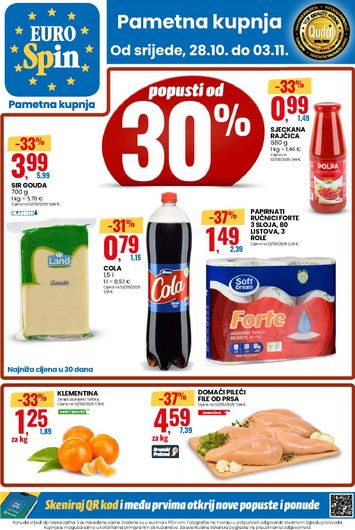 Katalog Eurospin - Eurospin vrijedi od 28.10. do 03.11. - stranica 1