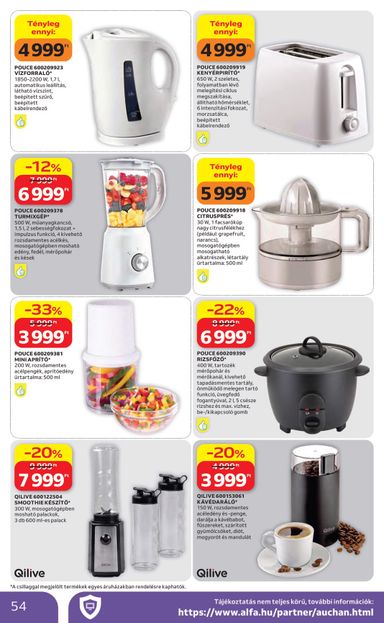 Akciós újság Auchan - Auchan Hipermarket érvényes 10.22.-tól 10.28.-ig - 54 oldal