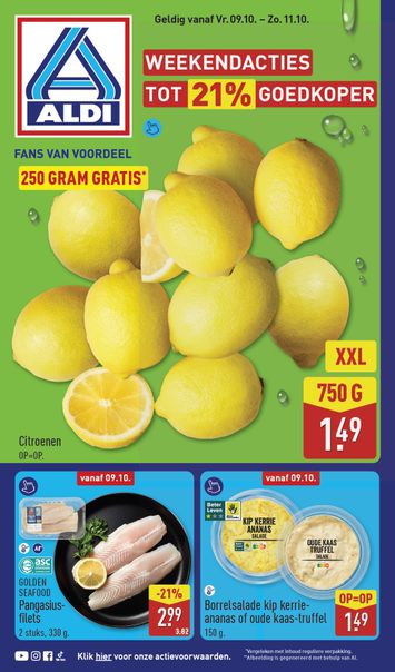 Folder ALDI - ALDI - Weekend van 09-10 tot 11-10 - side 1